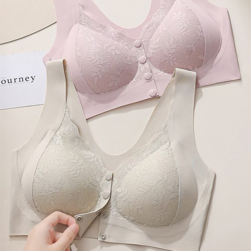 Full Coverage Bra - Sutiã com botão frontal estilo colete