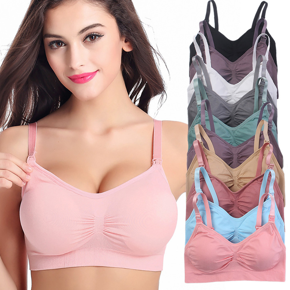 Sleep Bra Bralette - Respirável maternidade sutiãs grávidas conforto amamentação