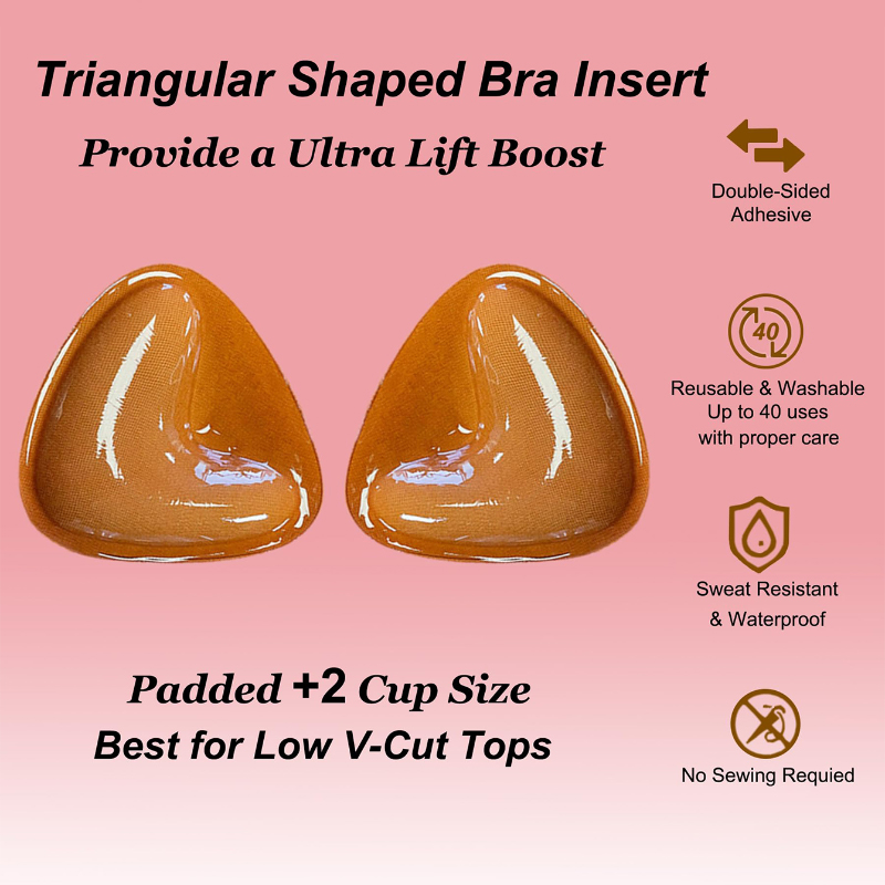 Push Up Bra Silicone - Kave 1/2 pares de sutiã pegajoso