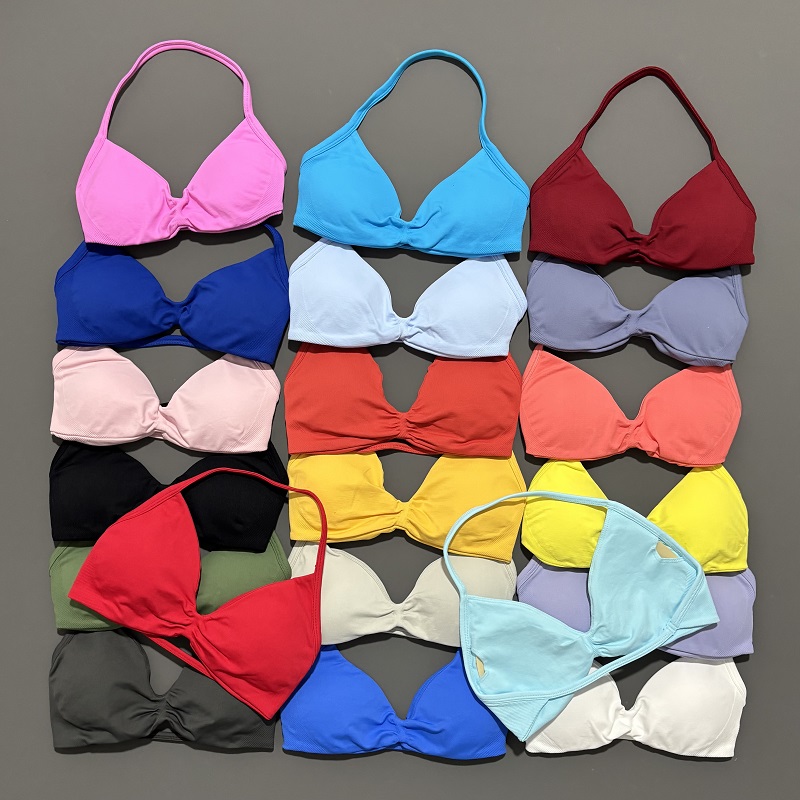 Sports Bra Racerback - Sutiã esportivo com tiras, roupa íntima