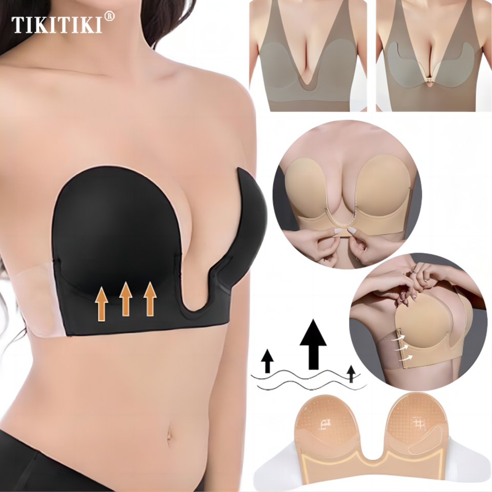 Backless Bra Sticky - Sutiã Adesivo Invisível Push Up Sem