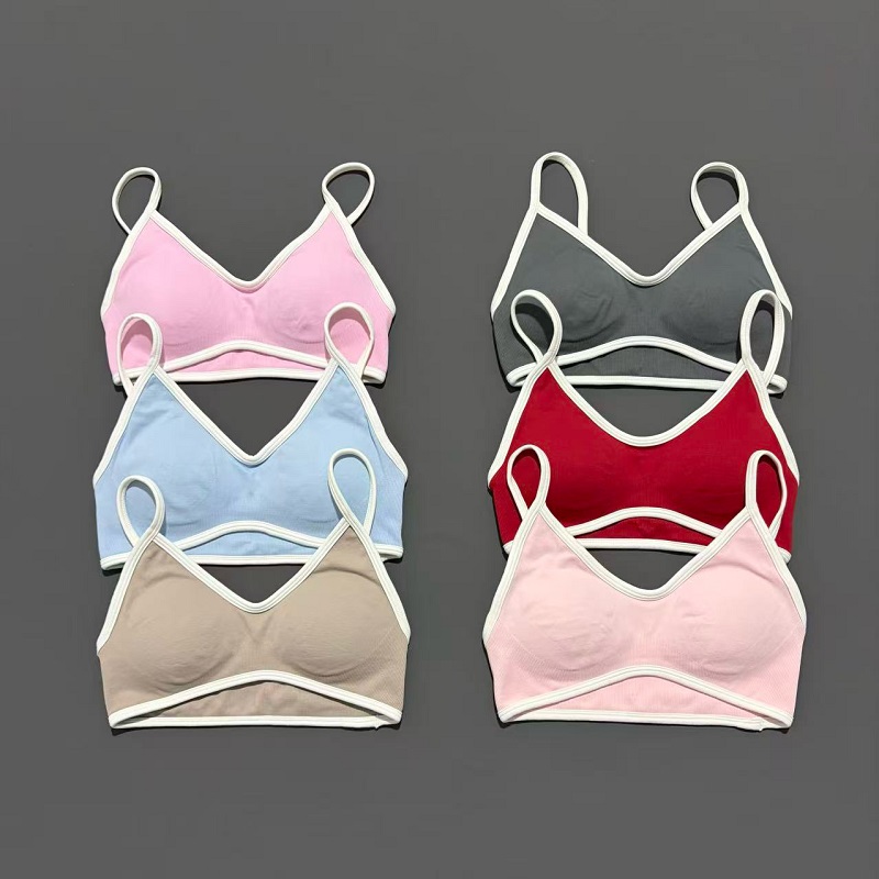 Plunge Bra Push Up - Sutiã esportivo feminino ajustável, suporte alto,