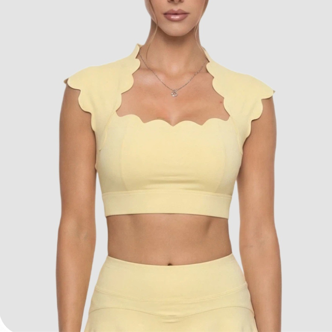Sports Bra Racerback - Top Esportivo Feminino com Bojo Ondulado