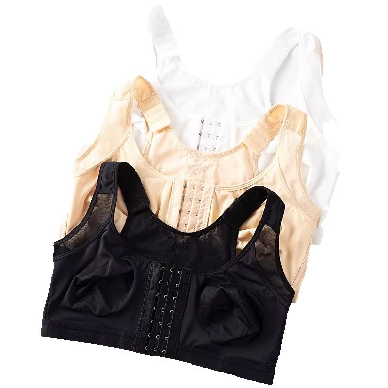 Mastectomy Bra Pocket - Sutiã feminino pós-cirúrgico, fio aberto frontal,
