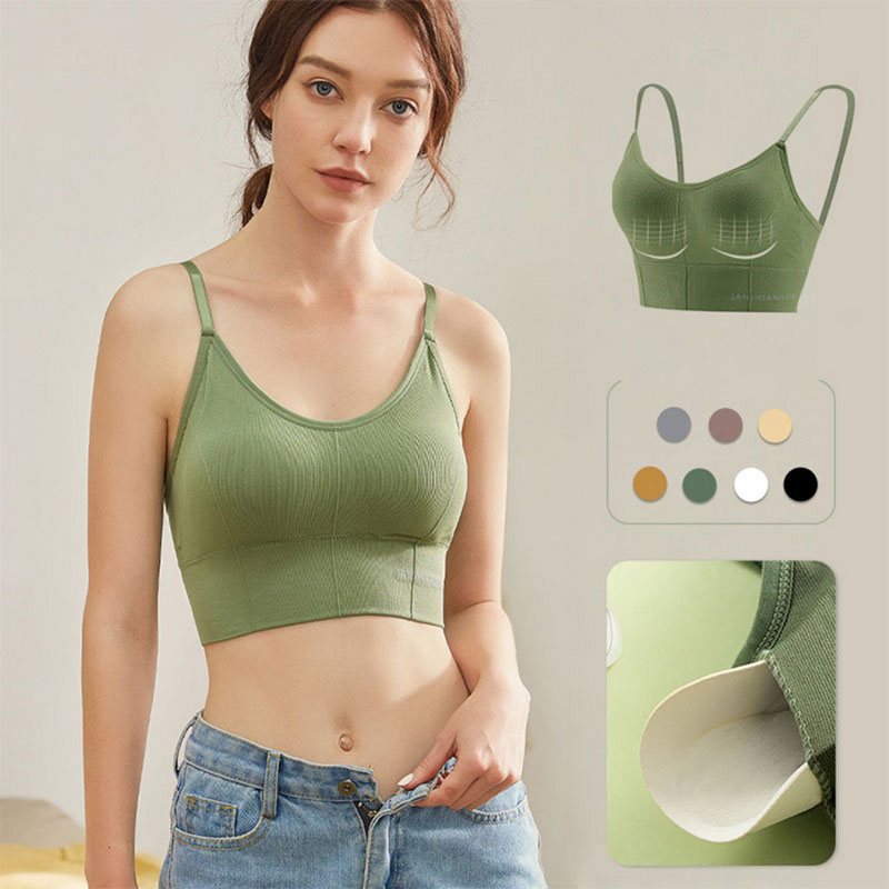 T Shirt Bra Seamless - Sutiã esportivo ajustável sem costura com
