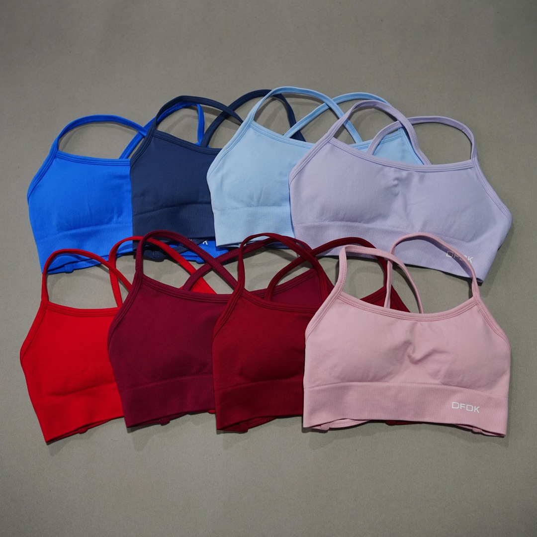 Plunge Bra Push Up - Sutiã de Yoga Sem Costura com