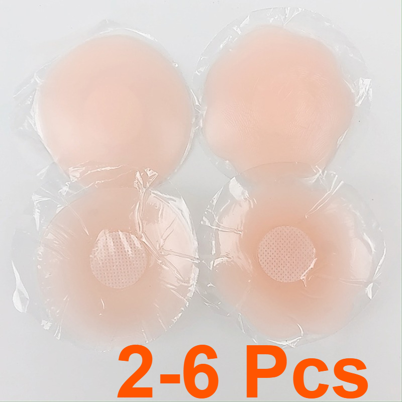 Push Up Bra Silicone - 2-6 pçs feminino silicone mamilo cobre