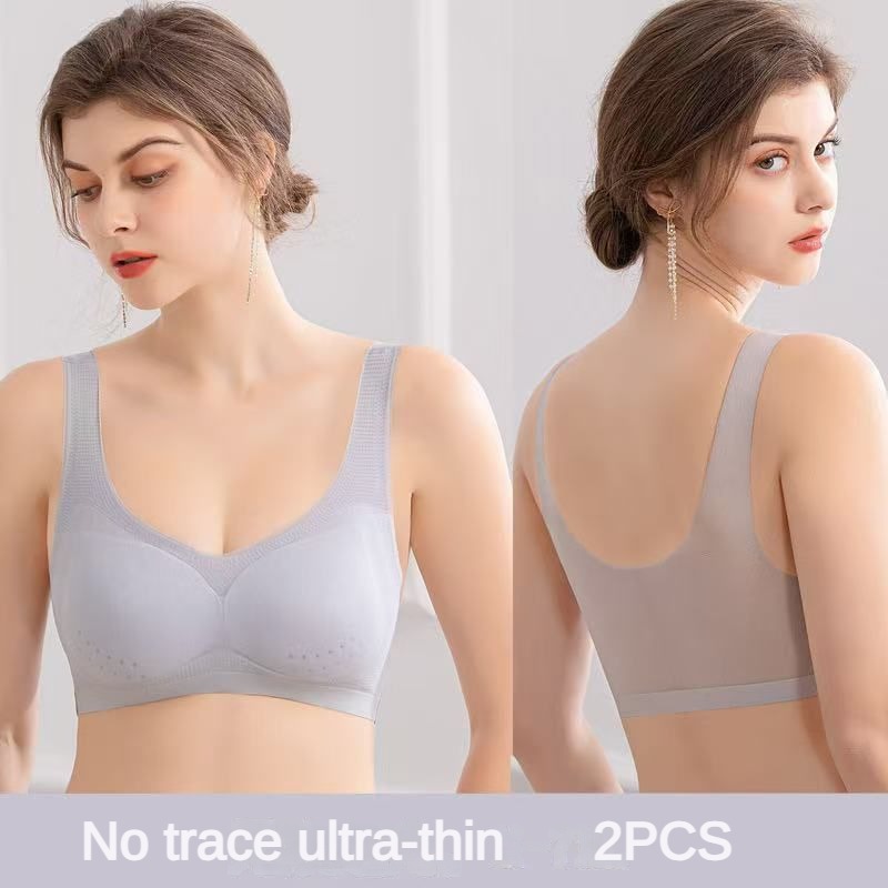Sleep Bra Bralette - 2 pçs sutiã sexy lingerie plus