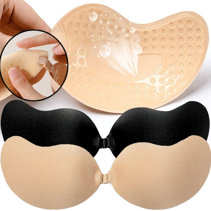 Push Up Bra Silicone - Protetores de Mamilo Adesivos Reutilizáveis para