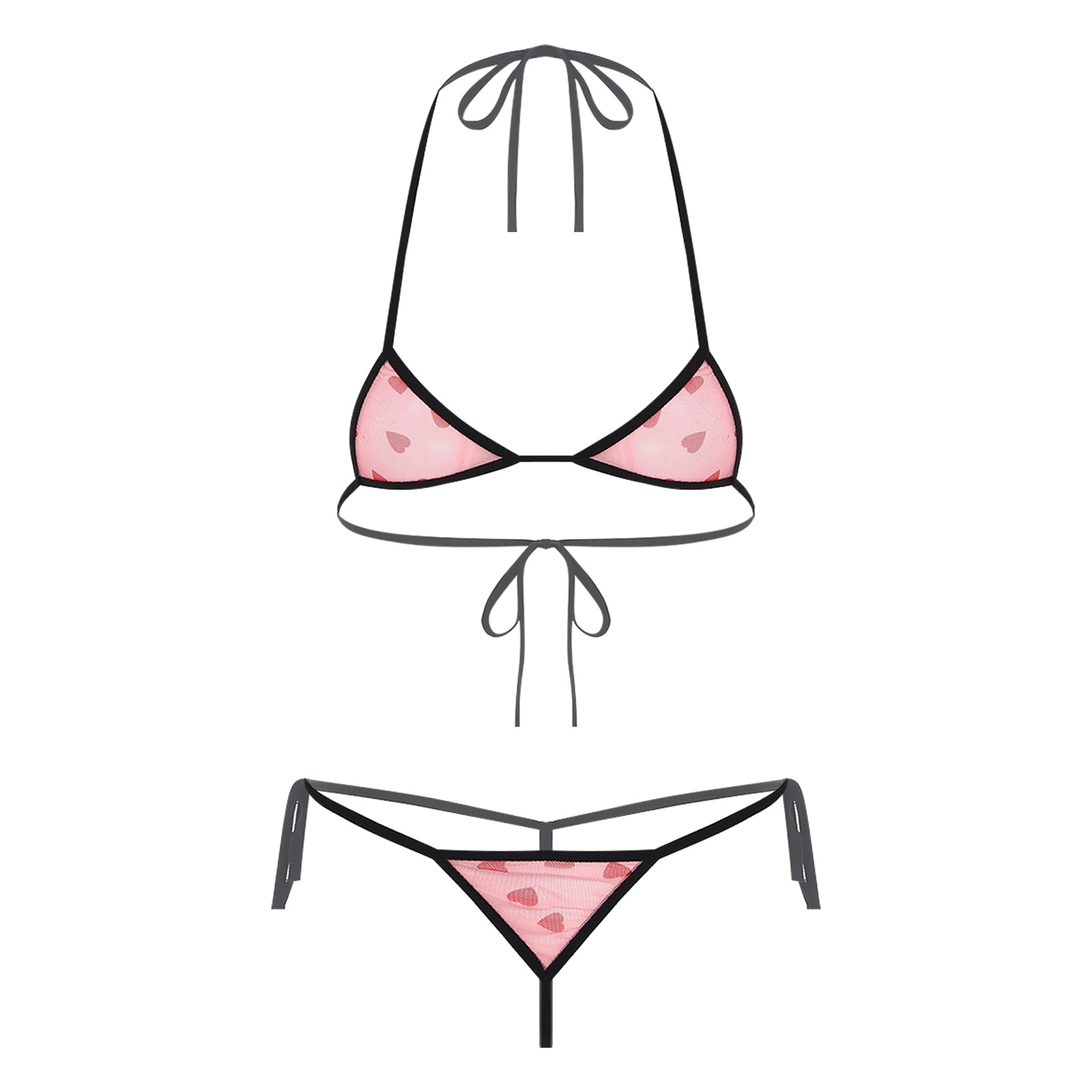 Mulheres micro mini biquíni li - Sheer Mesh Bra avaliação e preço