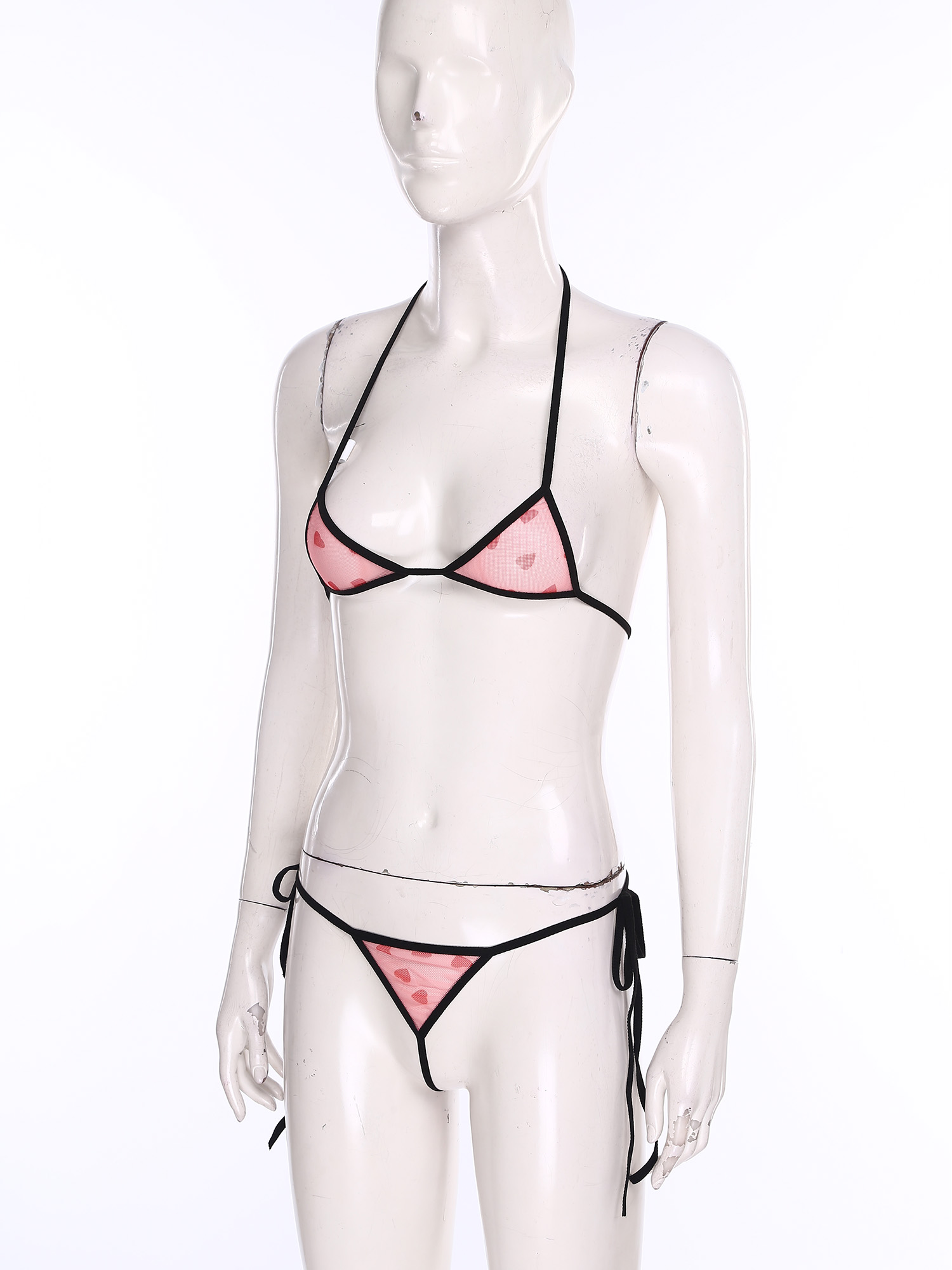 Mulheres micro mini biquíni li - Sheer Mesh Bra avaliação e preço
