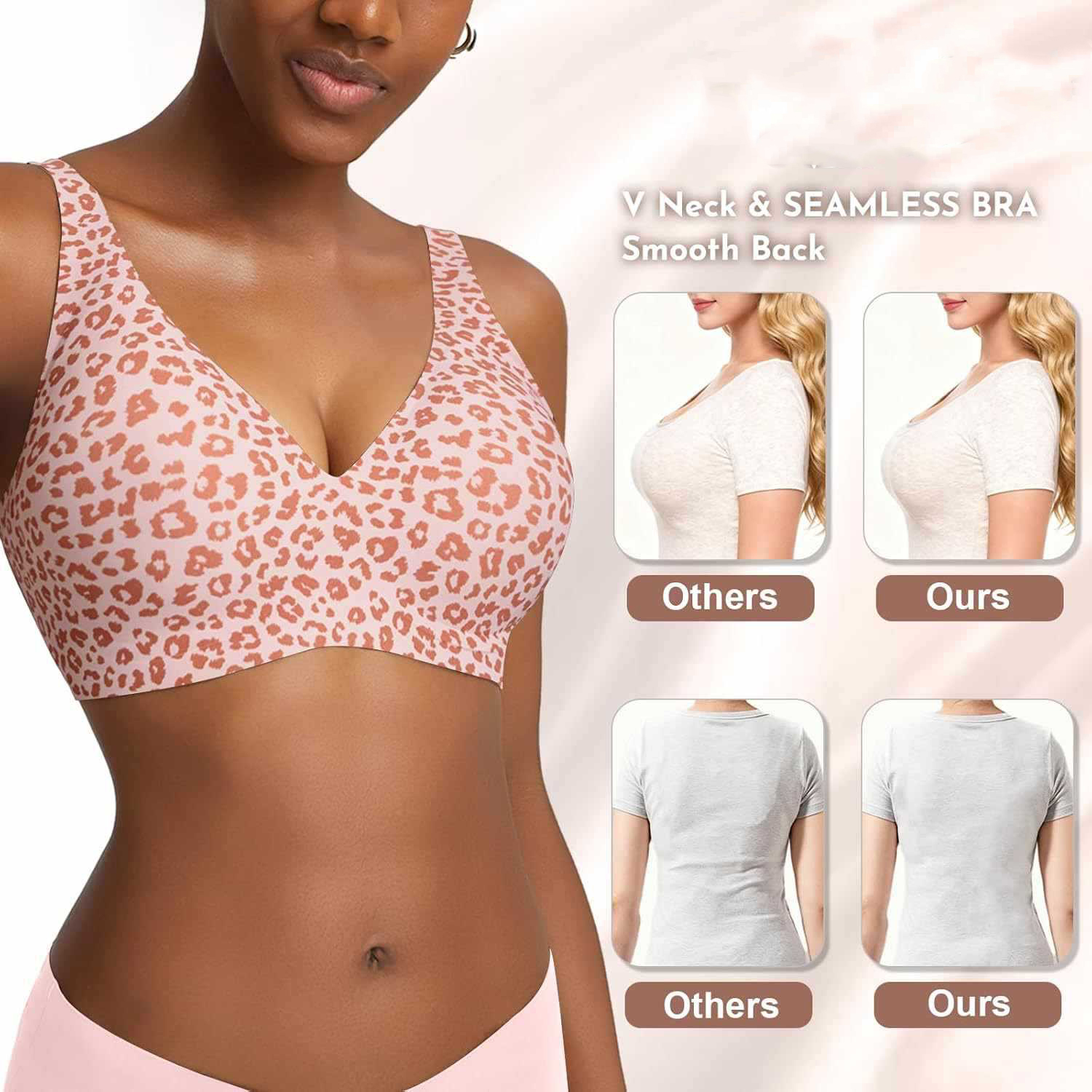 Sutiã Feminino Sem Costura com - Plunge Bra Push Up avaliação e preço