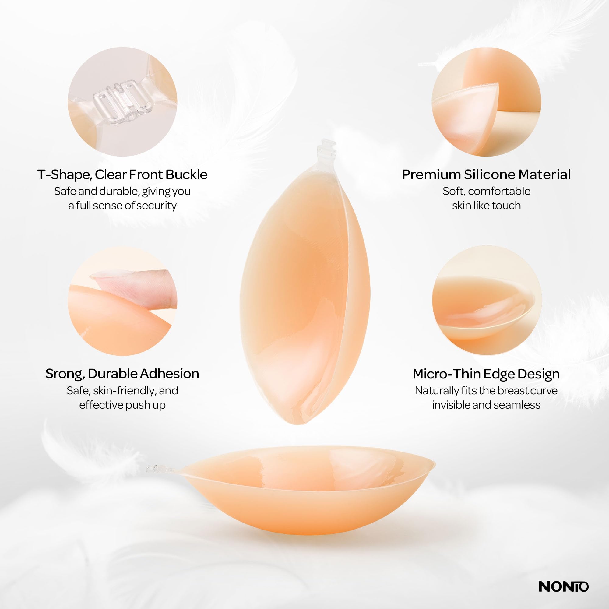 Sutiã Adesivo Sem Alças, Invis - Backless Bra Sticky avaliação e preço