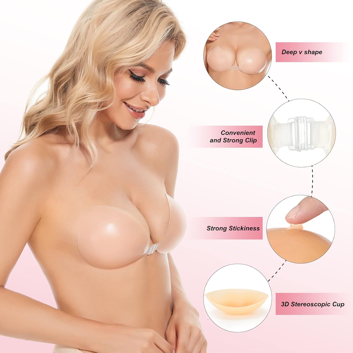Sutiã Adesivo Push Up Invisíve - Push Up Bra Silicone avaliação e preço