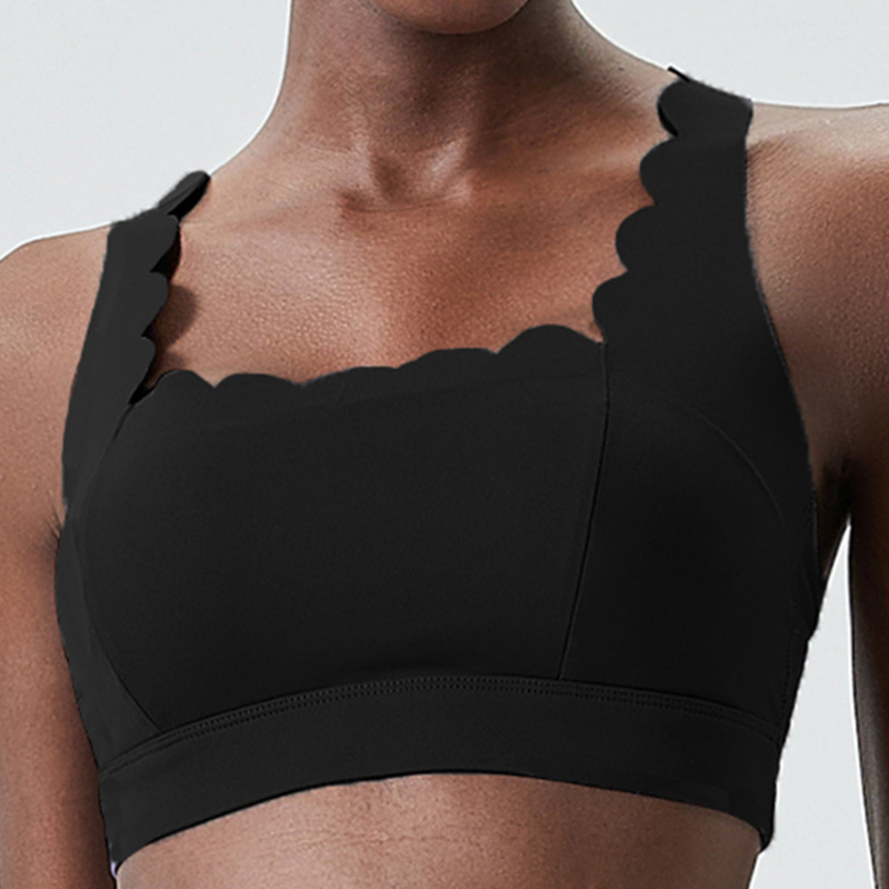 Fubeike pequena onda dupla alç - Sports Bra Racerback avaliação e preço