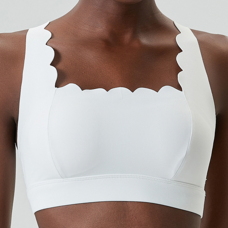 Fubeike pequena onda dupla alç - Sports Bra Racerback avaliação e preço