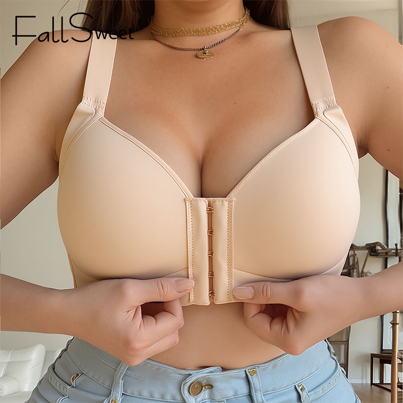 Fallsweet plus size sutiã de f - Minimizer Bra Women avaliação e preço