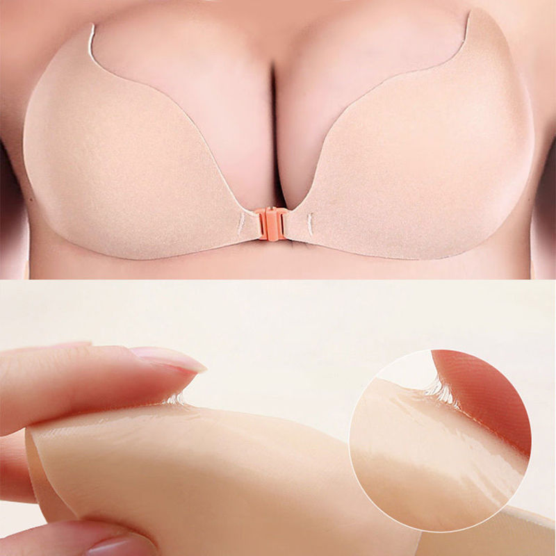 Sutiã adesivo feminino, push u - Backless Bra Sticky avaliação e preço