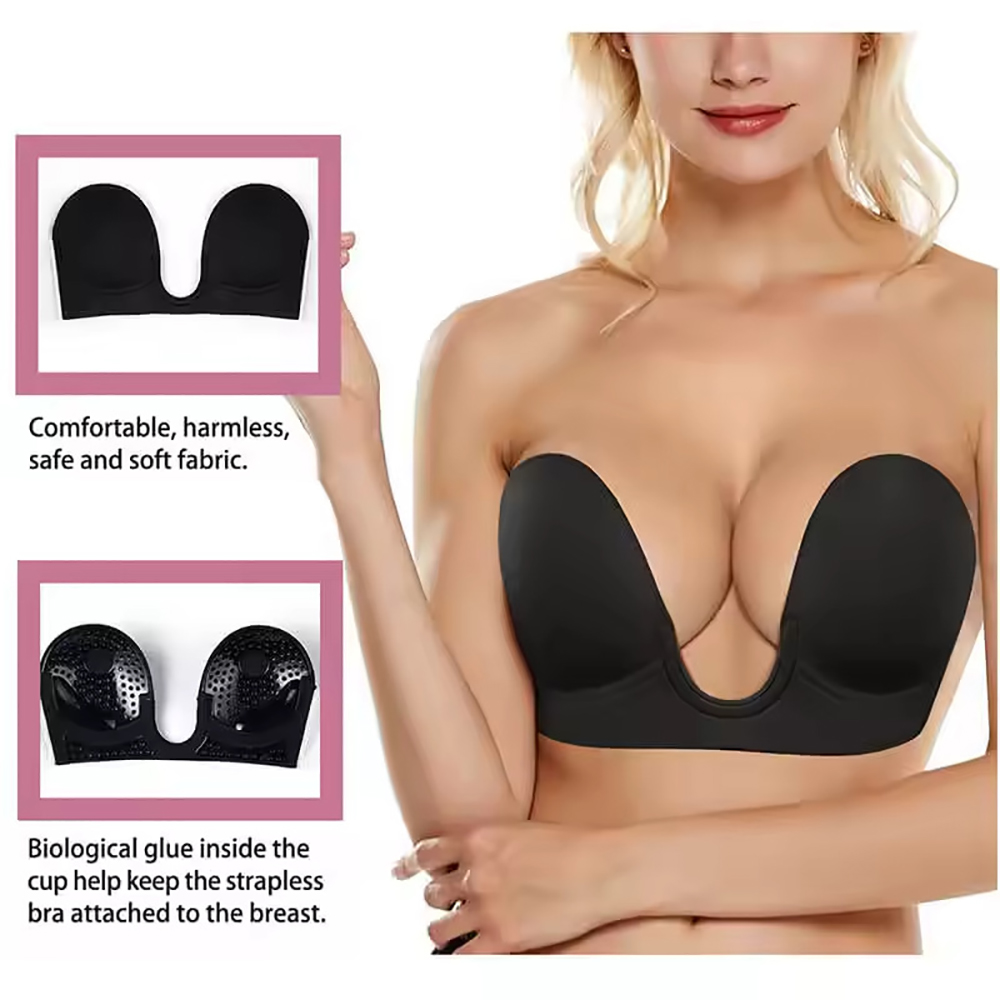 Sutiã Adesivo Invisível Push U - Backless Bra Sticky avaliação e preço
