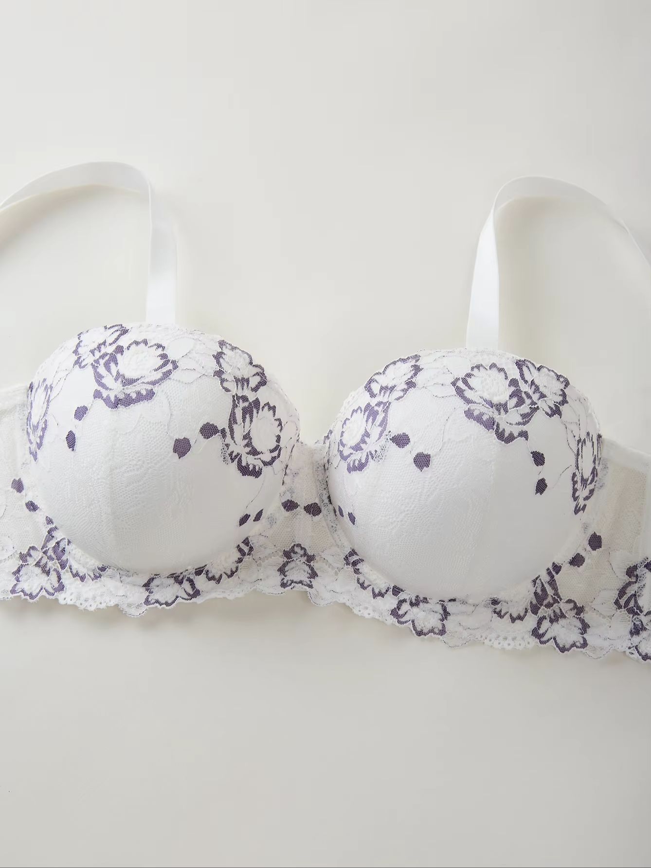 Sutiã Plus Size com Renda e Bo - Underwire Bra Padded avaliação e preço