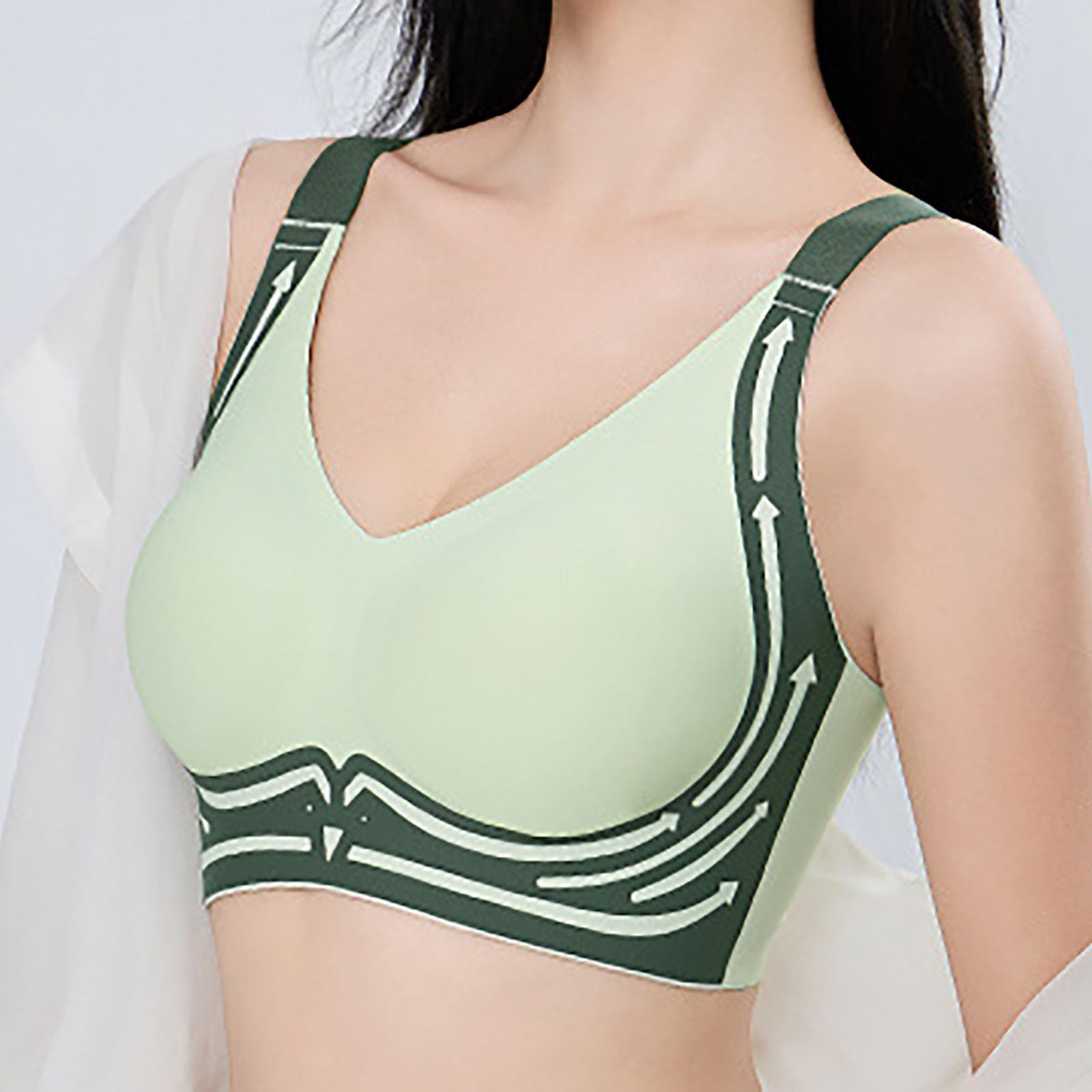 Mulheres sem costura sutiãs pl - Sleep Bra Bralette avaliação e preço