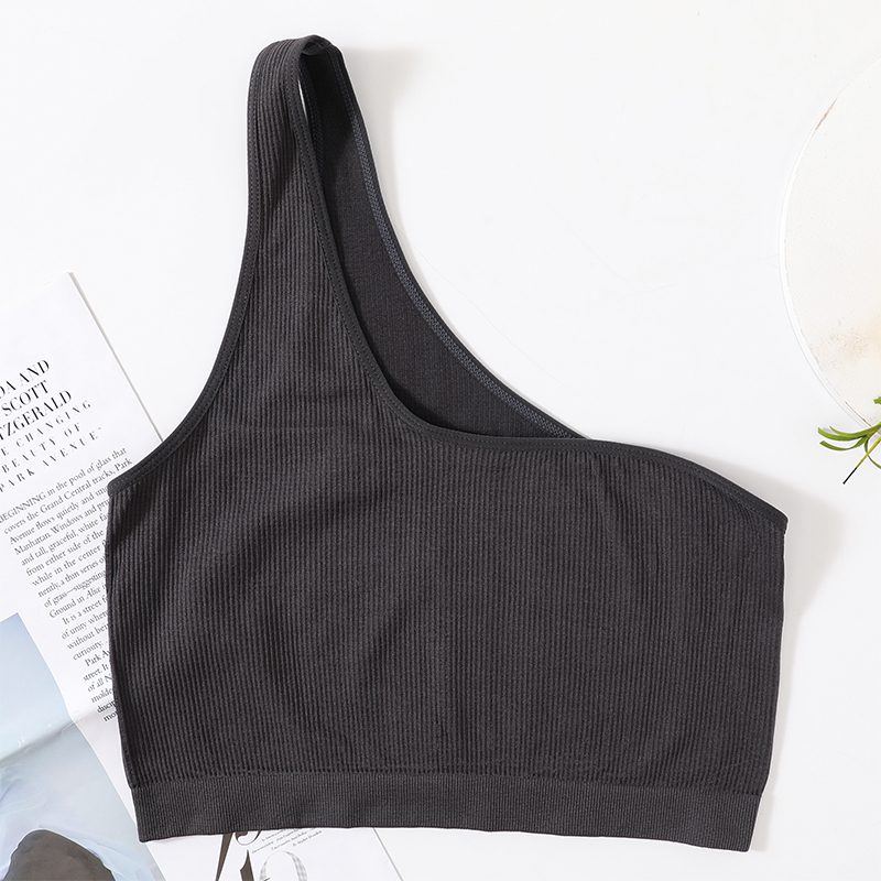 Um ombro regatas mulheres sem  - T Shirt Bra Seamless avaliação e preço