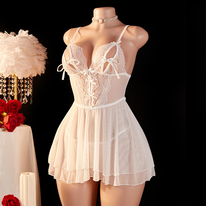 Lingerie Transparente Sexy par - Lace Bralette Set avaliação e preço
