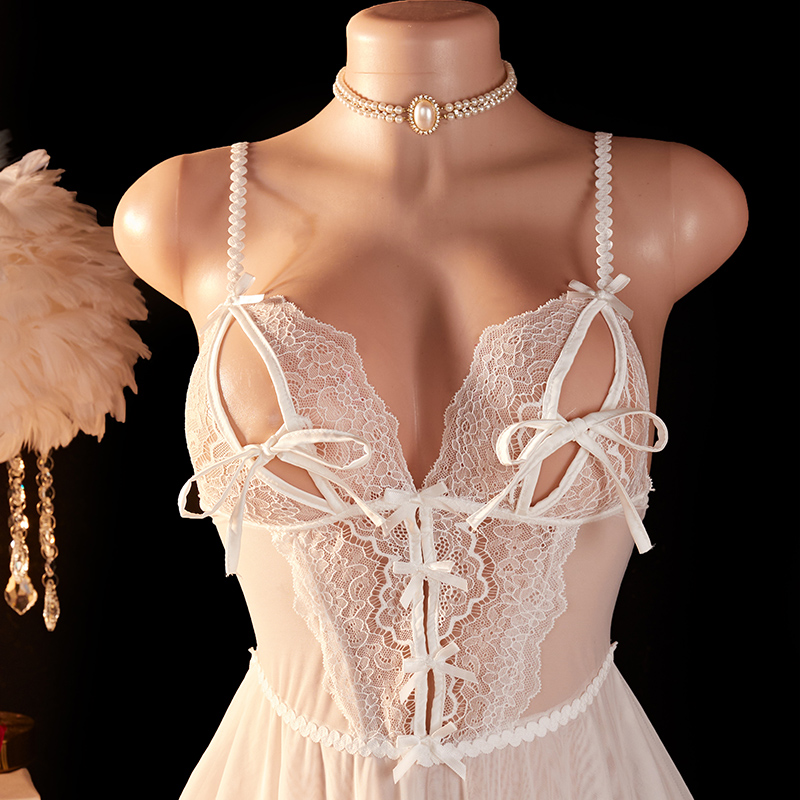 Lingerie Transparente Sexy par - Lace Bralette Set avaliação e preço