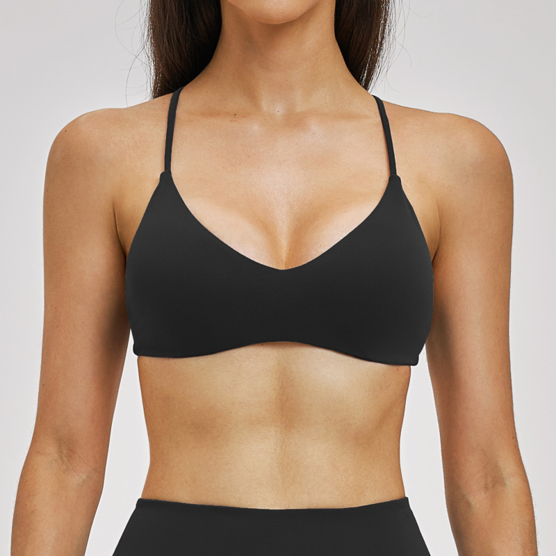Top de Yoga Sem Costas para Mu - Sports Bra Racerback avaliação e preço