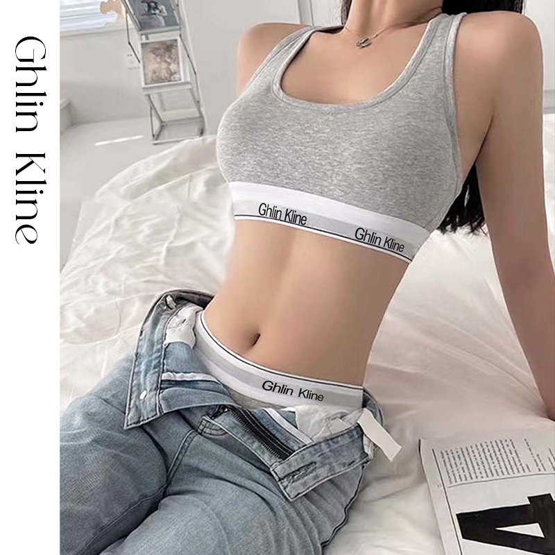 2 PCS Ghlin Kline Roupa Interi - T Shirt Bra Seamless avaliação e preço