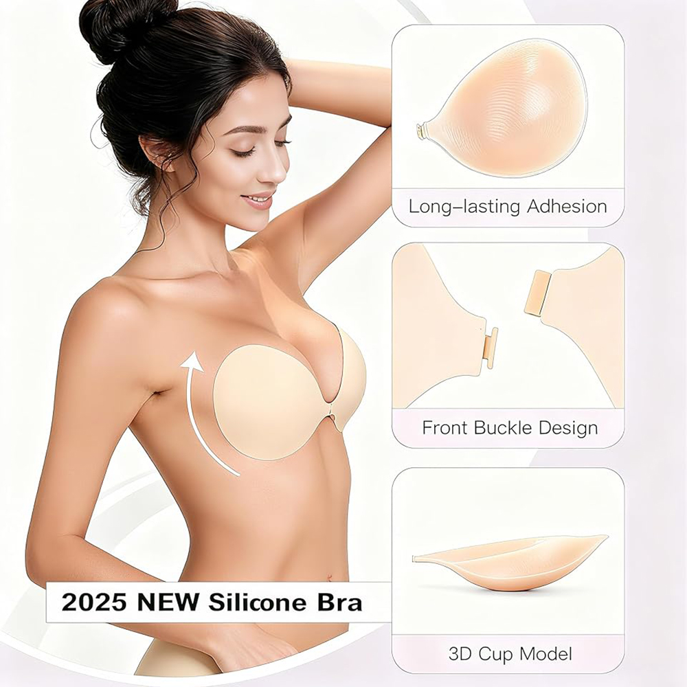 Sutiã Adesivo Sem Alças com Ef - Backless Bra Sticky avaliação e preço