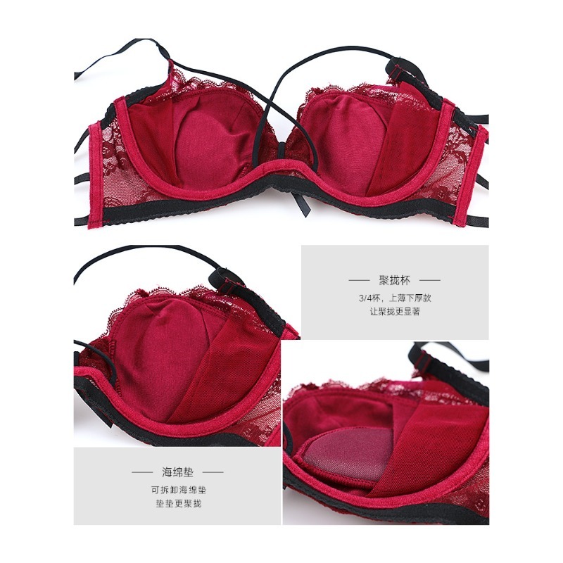 Conjunto de sutiã de meia xíca - Demi Bra Balconette avaliação e preço