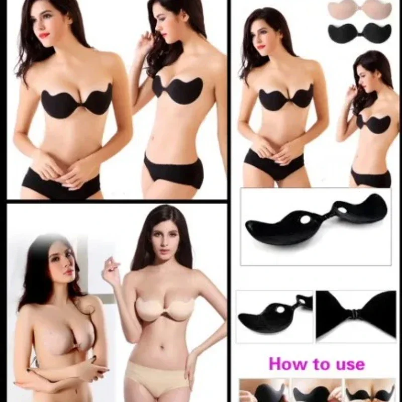Mulheres sexy sem alças sutiã  - Backless Bra Sticky avaliação e preço