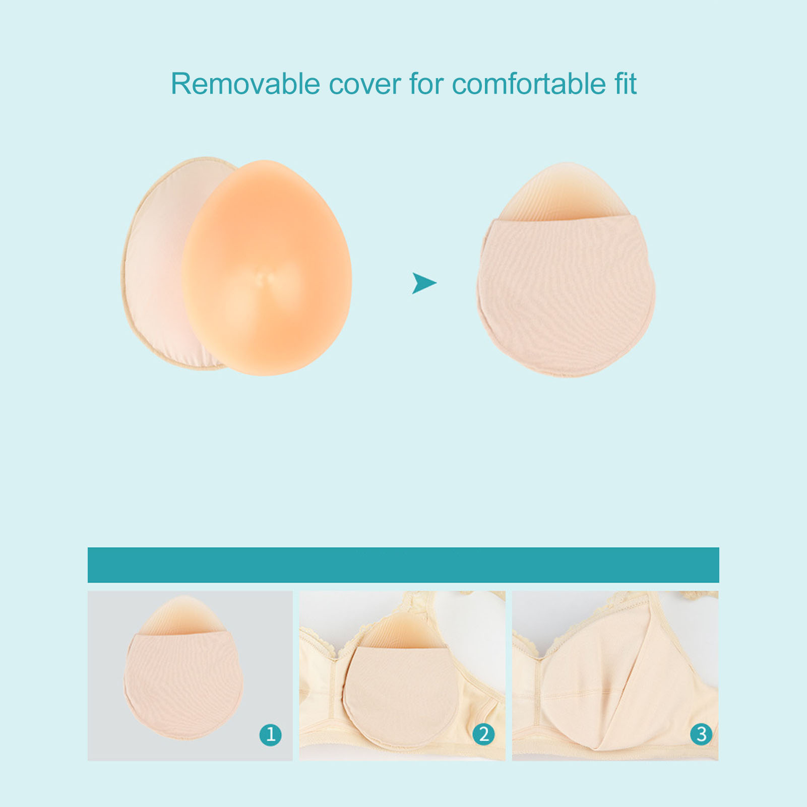 Almofada de Silicone para Suti - Mastectomy Bra Pocket avaliação e preço