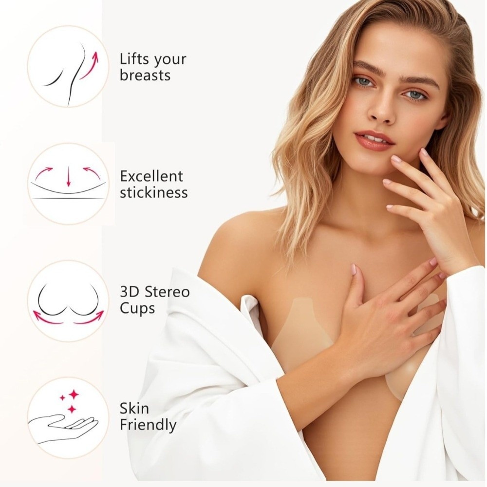 Protetores de mamilo de silico - Push Up Bra Silicone avaliação e preço
